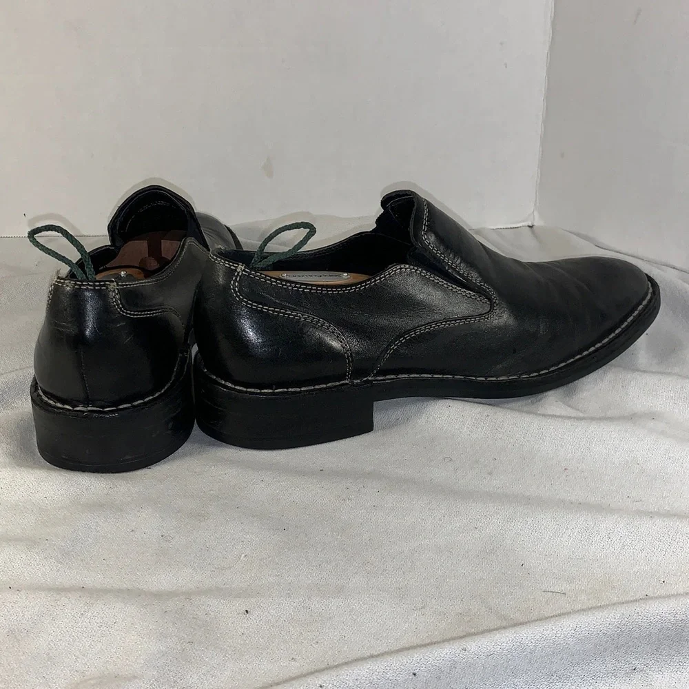 Cole Haan Black Leather Slip-On Dress Loafers